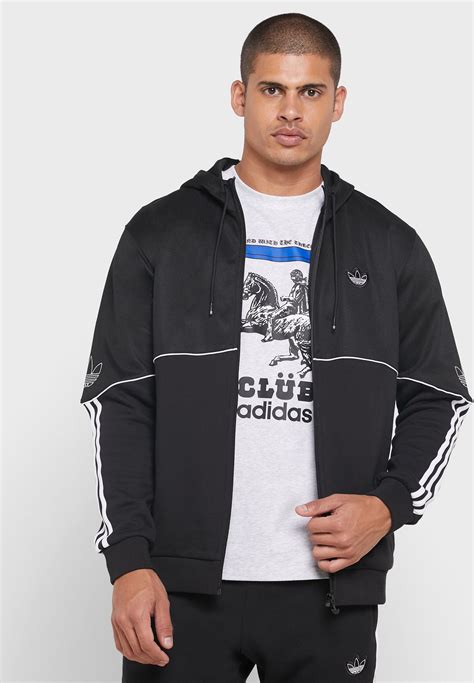 adidas Originals Outline Fleece Pullover Hoodie 